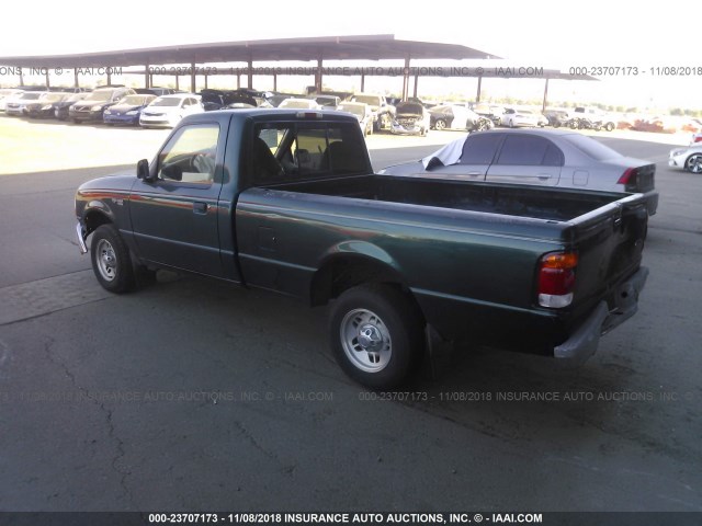 1FTYR10C5WUB16935 - 1998 FORD RANGER GREEN photo 3