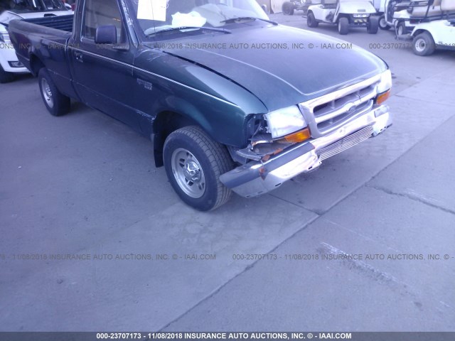 1FTYR10C5WUB16935 - 1998 FORD RANGER GREEN photo 6