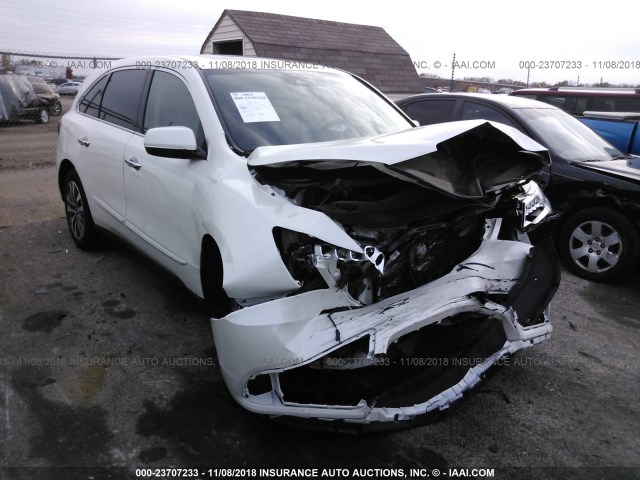 5FRYD4H45GB061831 - 2016 ACURA MDX TECHNOLOGY WHITE photo 1