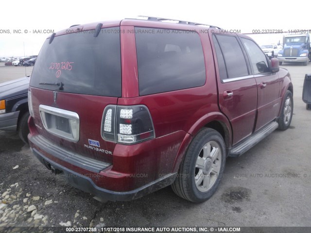 5LMFU28565LJ02752 - 2005 LINCOLN NAVIGATOR MAROON photo 4