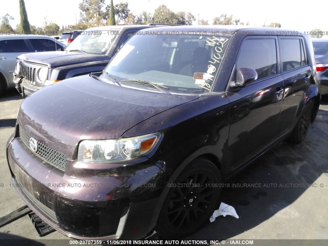 JTLKE50E791078936 - 2009 SCION XB XB BURGUNDY photo 2