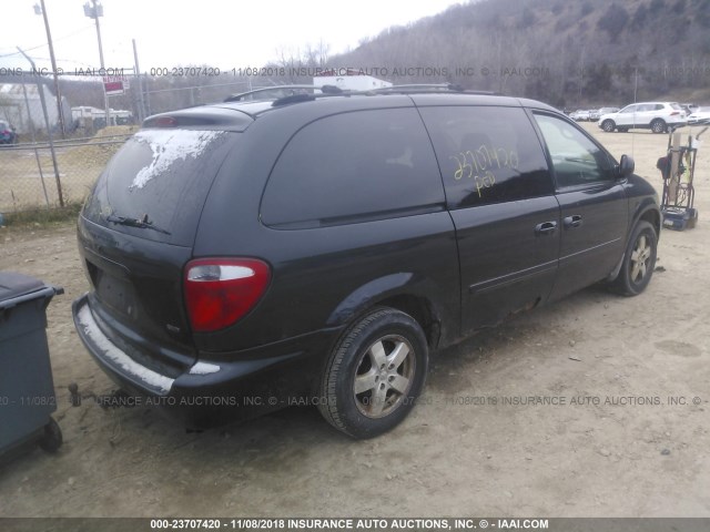 2D4GP44LX7R216091 - 2007 DODGE GRAND CARAVAN SXT BLACK photo 4