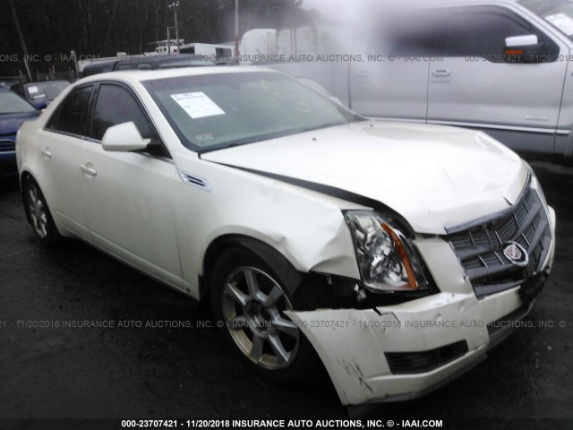 1G6DT57V480172361 - 2008 CADILLAC CTS HI FEATURE V6 WHITE photo 1