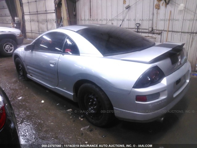 4A3AC84H21E013828 - 2001 MITSUBISHI ECLIPSE GT SILVER photo 3