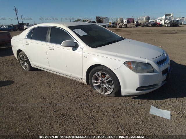 1G1ZH57B48F215399 - 2008 CHEVROLET MALIBU 1LT WHITE photo 1