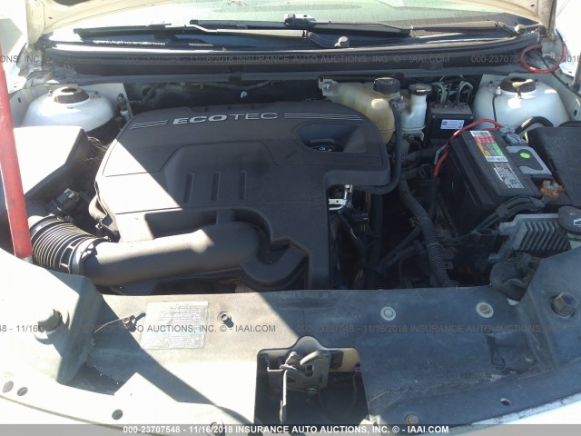 1G1ZH57B48F215399 - 2008 CHEVROLET MALIBU 1LT WHITE photo 10