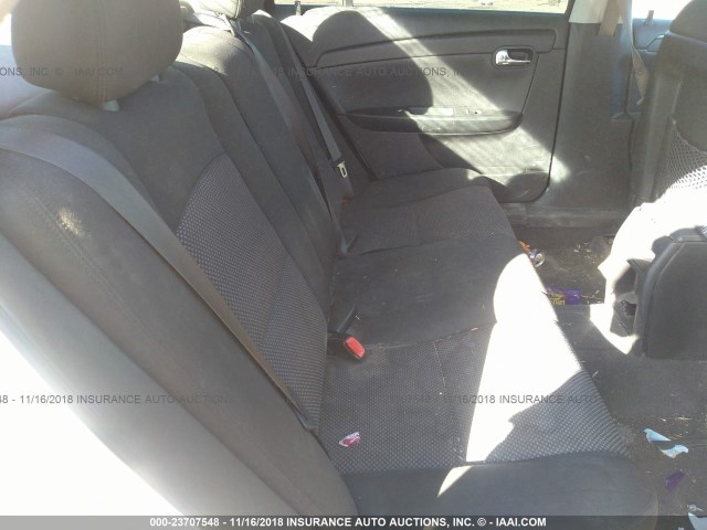 1G1ZH57B48F215399 - 2008 CHEVROLET MALIBU 1LT WHITE photo 8