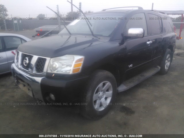 5N1AA08B66N707974 - 2006 NISSAN ARMADA SE/LE BLACK photo 2