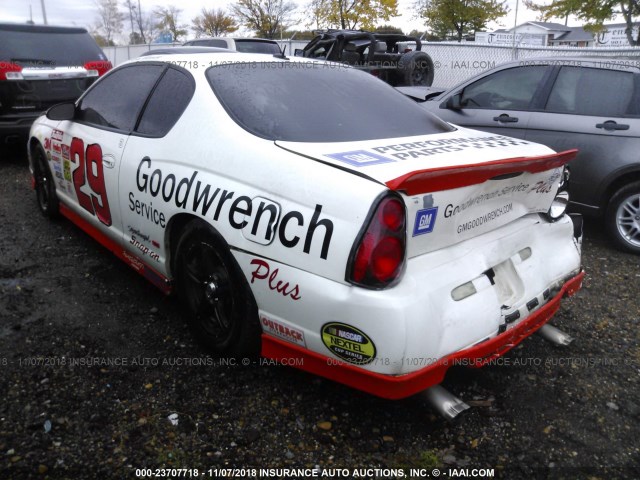 2G1WZ151759104434 - 2005 CHEVROLET MONTE CARLO SS SUPERCHARGED WHITE photo 3