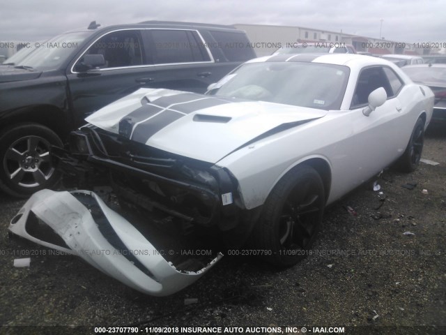 2C3CDZAG3GH264857 - 2016 DODGE CHALLENGER SXT WHITE photo 2