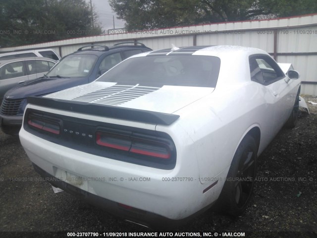 2C3CDZAG3GH264857 - 2016 DODGE CHALLENGER SXT WHITE photo 4