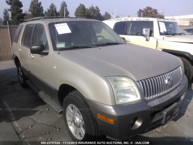 4M2ZU86W84ZJ01658 - 2004 MERCURY MOUNTAINEER  GRAY photo 1