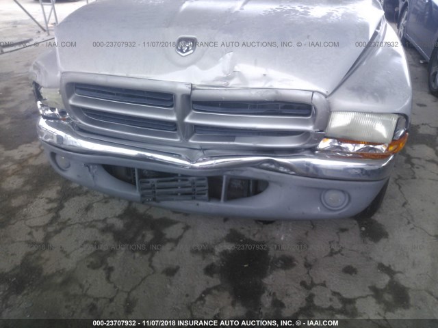 1B7GL23X4VS155155 - 1997 DODGE DAKOTA SILVER photo 6