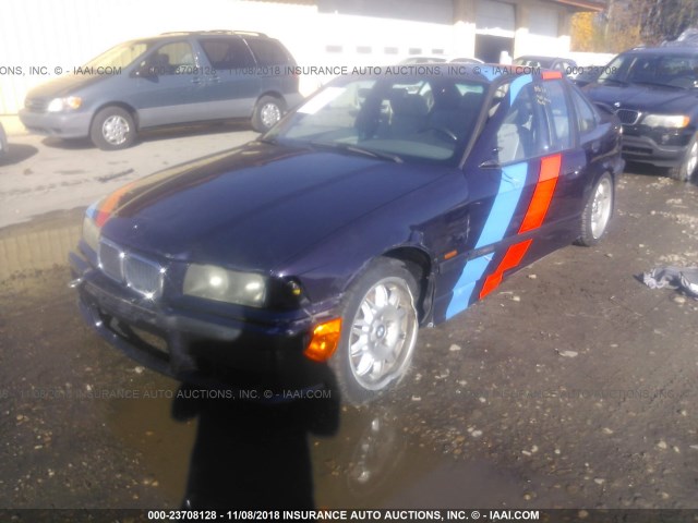 WBSCD0326WEE12932 - 1998 BMW M3 AUTOMATIC BLUE photo 2