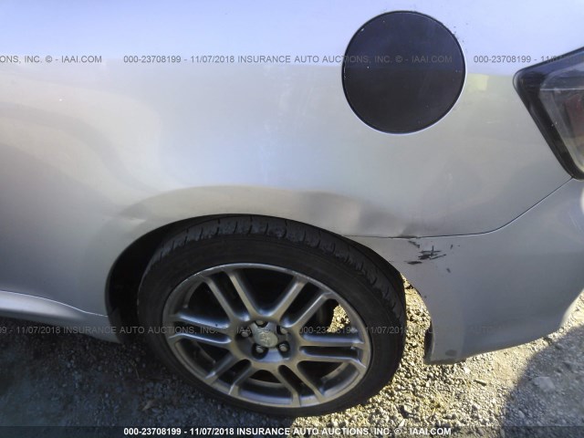 JTKDE167670187826 - 2007 TOYOTA SCION TC SILVER photo 6