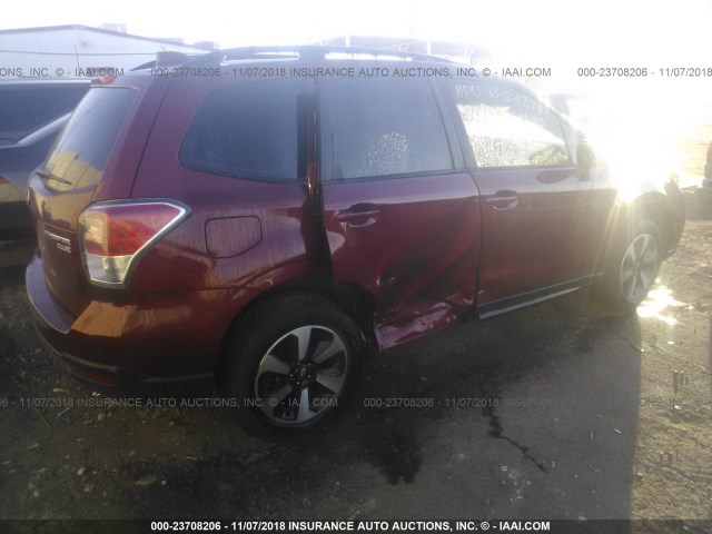 JF2SJABC6HH432674 - 2017 SUBARU FORESTER BURGUNDY photo 4