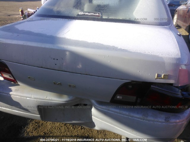 JT2BG12K5T0373492 - 1996 TOYOTA CAMRY DX/LE/XLE SILVER photo 6