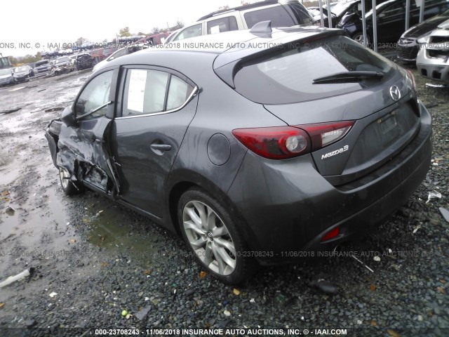 JM1BM1M34E1120392 - 2014 MAZDA 3 GRAND TOURING GRAY photo 3