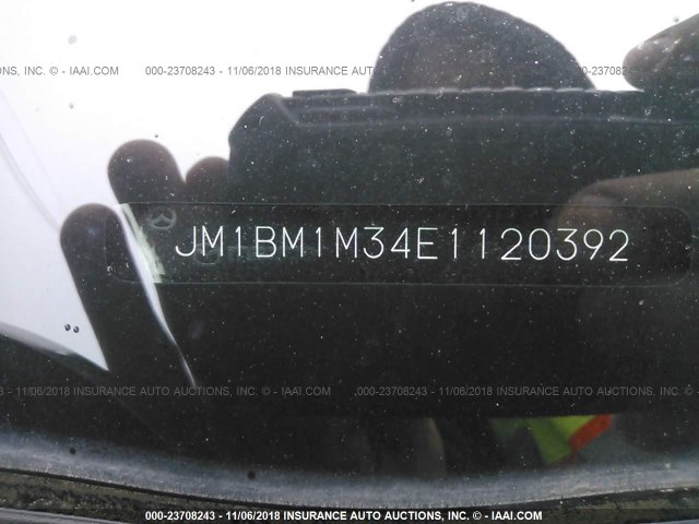 JM1BM1M34E1120392 - 2014 MAZDA 3 GRAND TOURING GRAY photo 9