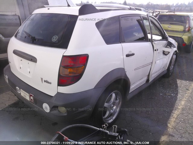 5Y2SM65876Z404464 - 2006 PONTIAC VIBE WHITE photo 4