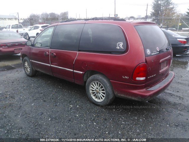 1C4GP54L4YB540981 - 2000 CHRYSLER TOWN & COUNTRY LXI RED photo 3