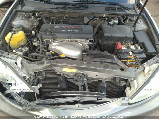 JTDBE32K240256835 - 2004 TOYOTA CAMRY LE/XLE Сұр фото 10