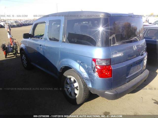 5J6YH28718L000828 - 2008 HONDA ELEMENT EX BLUE photo 3