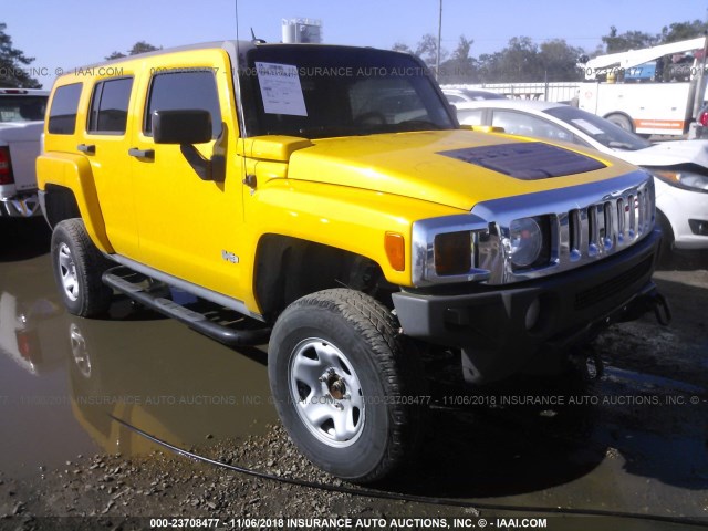 5GTDN13E078198423 - 2007 HUMMER H3 YELLOW photo 1