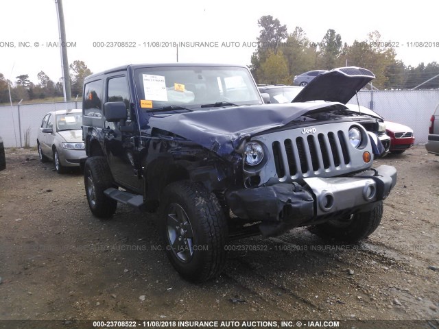 1C4AJWAG1DL572649 - 2013 JEEP WRANGLER SPORT Navy photo 1