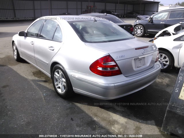 WDBUF56J86A757453 - 2006 MERCEDES-BENZ E 350 SILVER photo 3