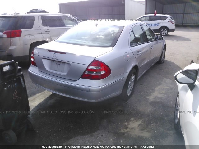 WDBUF56J86A757453 - 2006 MERCEDES-BENZ E 350 SILVER photo 4