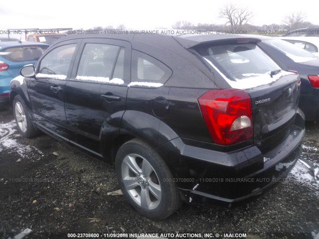 1B3CB4HAXAD665169 - 2010 DODGE CALIBER SXT BLACK photo 3