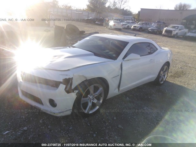 2G1FK1EJ5A9154649 - 2010 CHEVROLET CAMARO SS GRAY photo 2