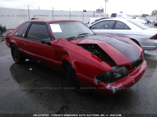 1FABP41E5KF119254 - 1989 FORD MUSTANG LX RED photo 1