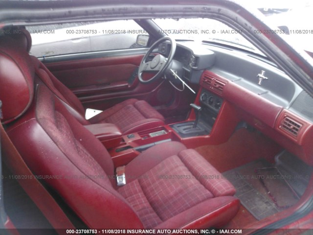 1FABP41E5KF119254 - 1989 FORD MUSTANG LX RED photo 5