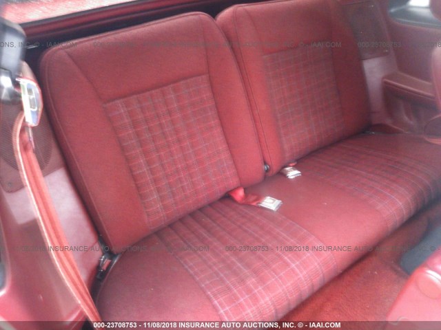 1FABP41E5KF119254 - 1989 FORD MUSTANG LX RED photo 8