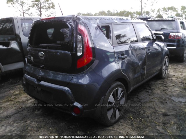 KNDJX3A56F7113530 - 2015 KIA SOUL ! BLUE photo 4