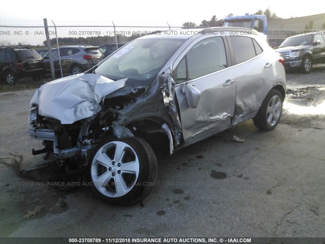 KL4CJESB1GB737528 - 2016 BUICK ENCORE GRAY photo 2