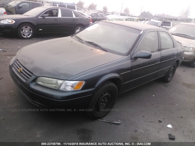 JT2BF22K0V0021240 - 1997 TOYOTA CAMRY LE/XLE BLUE photo 2