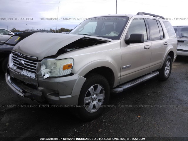 1FMEU63E87UB08594 - 2007 FORD EXPLORER XLT GOLD photo 2