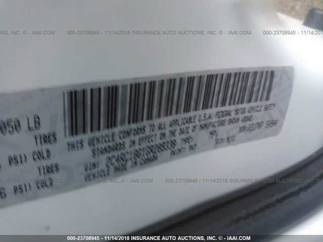 2C4RC1BG1GR289338 - 2016 CHRYSLER TOWN & COUNTRY TOURING WHITE photo 9