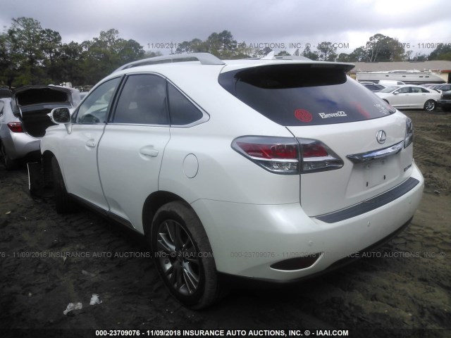 2T2BK1BA8DC203689 - 2013 LEXUS RX 350/BASE/F SPORT WHITE photo 3