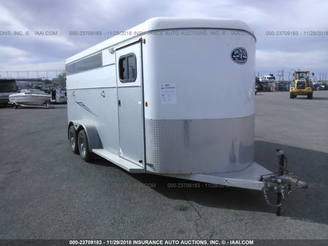 5PTBL1829F1021971 - 2015 SNAKE RIVER HORSE TRAILER  SILVER photo 1