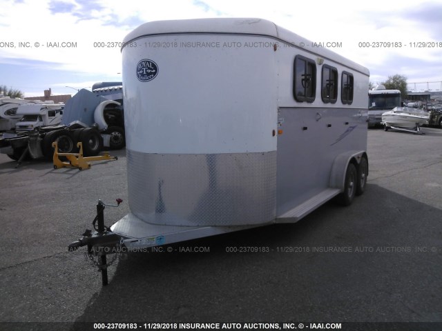 5PTBL1829F1021971 - 2015 SNAKE RIVER HORSE TRAILER  SILVER photo 2