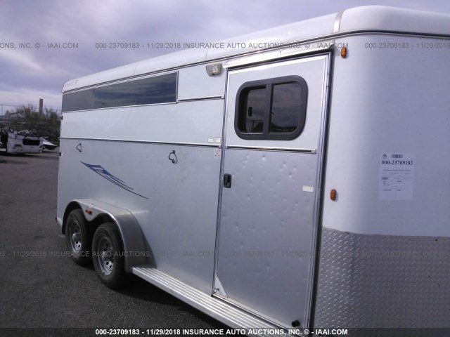 5PTBL1829F1021971 - 2015 SNAKE RIVER HORSE TRAILER  SILVER photo 6