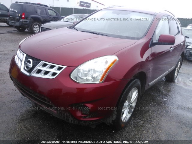 JN8AS5MT4CW280656 - 2012 NISSAN ROGUE S/SV MAROON photo 2