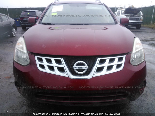 JN8AS5MT4CW280656 - 2012 NISSAN ROGUE S/SV MAROON photo 6