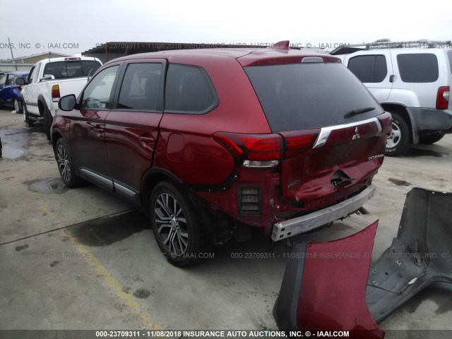 JA4AD2A37HZ017361 - 2017 MITSUBISHI OUTLANDER ES 红色 照片 3