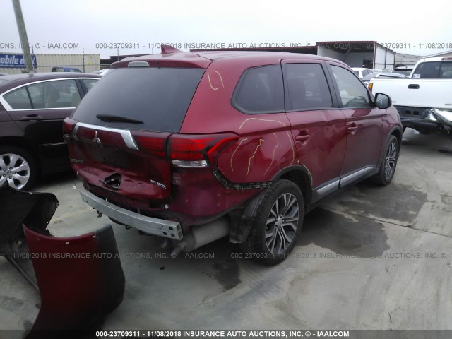 JA4AD2A37HZ017361 - 2017 MITSUBISHI OUTLANDER ES 红色 照片 4