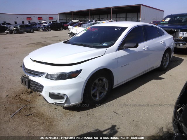 1G1ZB5STXHF136319 - 2017 CHEVROLET MALIBU LS 白色 照片 2